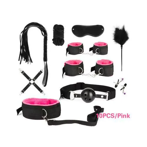 Adults BDSM Sex Bondage Gear Set 10pcs