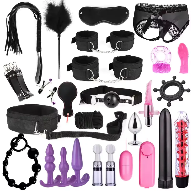 Adults BDSM Sex Bondage Gear Set 26pcs